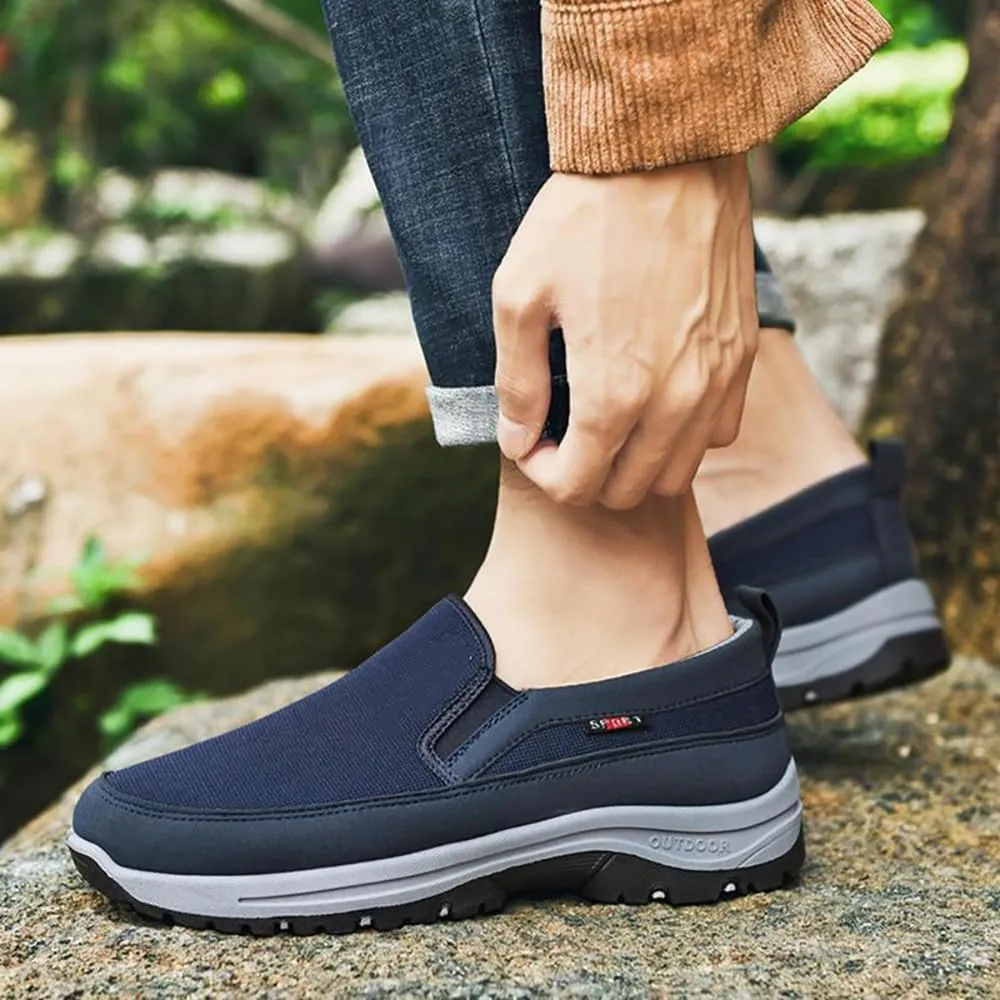 Orthoture Mens Shoes, Orthoture Shoes, Arch Support Orthopedic Slip-on Running Hiking Sneakers Comfortable Hiking Loafers