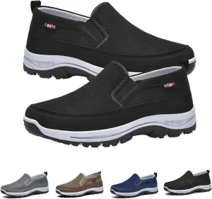 Orthoture Mens Shoes, Orthoture Shoes, Arch Support Orthopedic Slip-on Running Hiking Sneakers Comfortable Hiking Loafers
