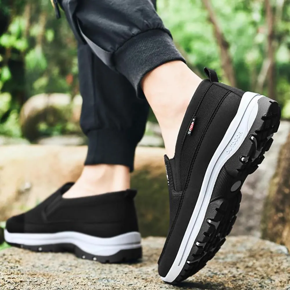 Orthoture Mens Shoes, Orthoture Shoes, Arch Support Orthopedic Slip-on Running Hiking Sneakers Comfortable Hiking Loafers