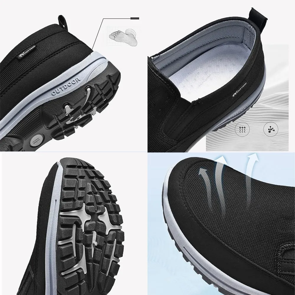 Orthoture Mens Shoes, Orthoture Shoes, Arch Support Orthopedic Slip-on Running Hiking Sneakers Comfortable Hiking Loafers