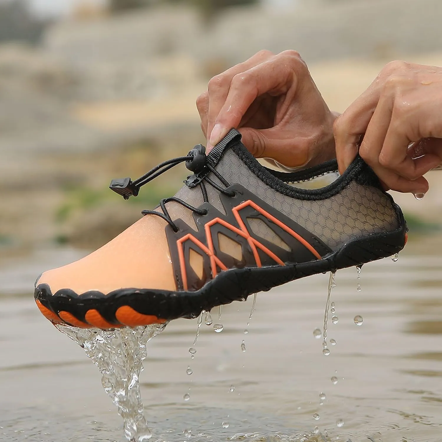 Pro Barefoot Shoes for Women,Healthy & Non-Slip Barefoot Shoes Breathable Quick Dry Lightweight Water Shoe Wide Toe Box Sneakers Surfing Waterproof Hiking Running Shoe