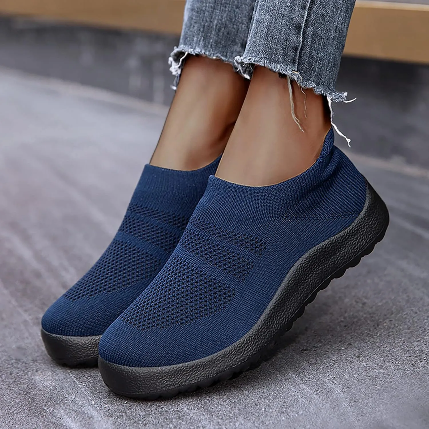 Running Shoes for Women Wide Walking Shoes Women Arch Support 11w Slip On Shoes for Elderly Women Silver Sneakers for Women Slip On Athletic Shoes Women Size 5