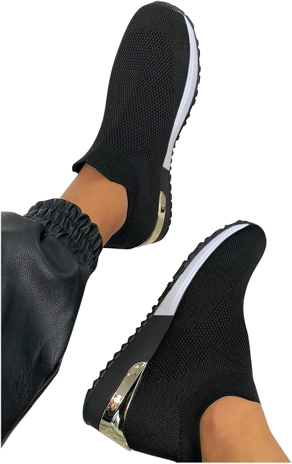 Running Shoes for Women Wide Width Black Slip On Sneakers Women Size 10 Women's Athletic Walking Shoes Trendy Platform Sneakers for Women 2023 Zapatos para Juanetes De Mujer