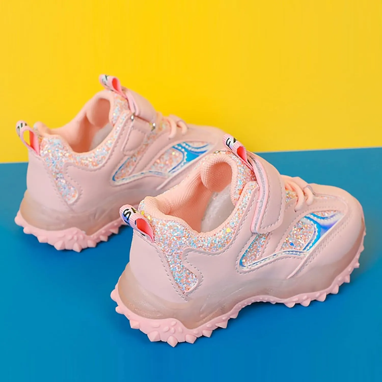 Running Shoes Toddler Boy Girl Led Luminous Fashion Sneakers Little Kids Solid Breathable Non-Slip Sport Shoes
