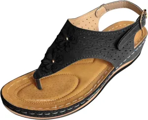 Sandals For Women Comfort Walking Width Casual Summer Slide Shoes Beach Flat Slip On Sandles Womens Orthopedic Shoes