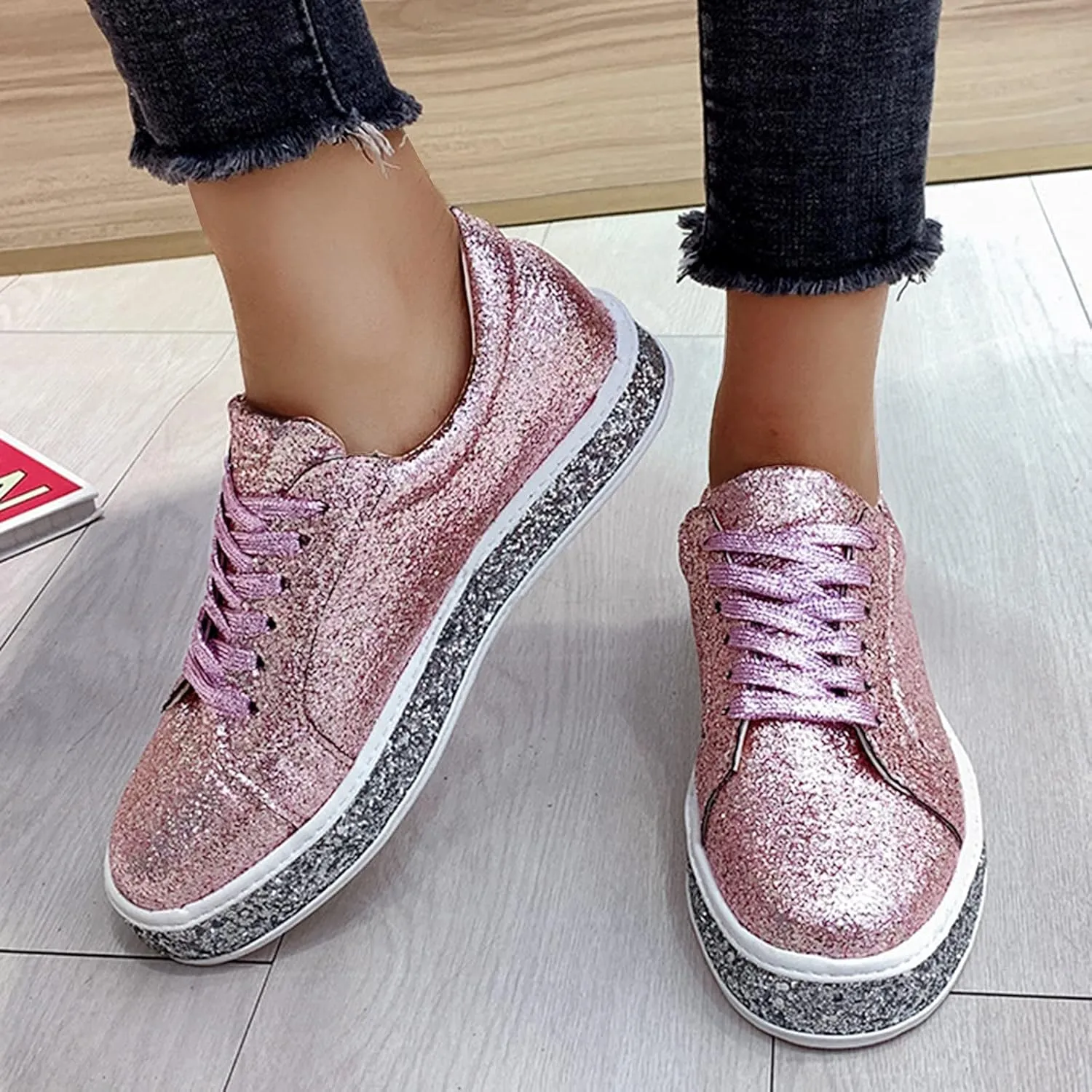 SBGMoSJ White Sneakers for Women Slip On Womens Black Tennis Shoes Slip Ons Casual Shoes for Women Sneakers White Sneakers for Women Wide Toe Box Zapato Ortopedico para Mujer Negro
