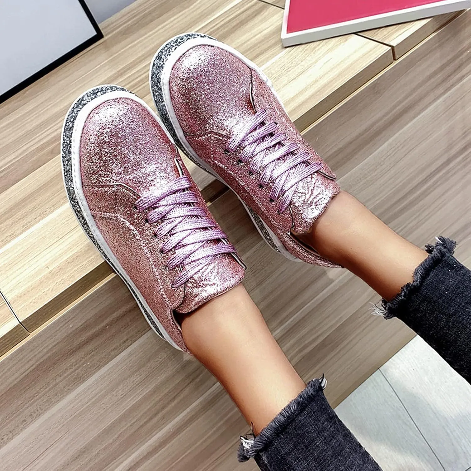 SBGMoSJ White Sneakers for Women Slip On Womens Black Tennis Shoes Slip Ons Casual Shoes for Women Sneakers White Sneakers for Women Wide Toe Box Zapato Ortopedico para Mujer Negro