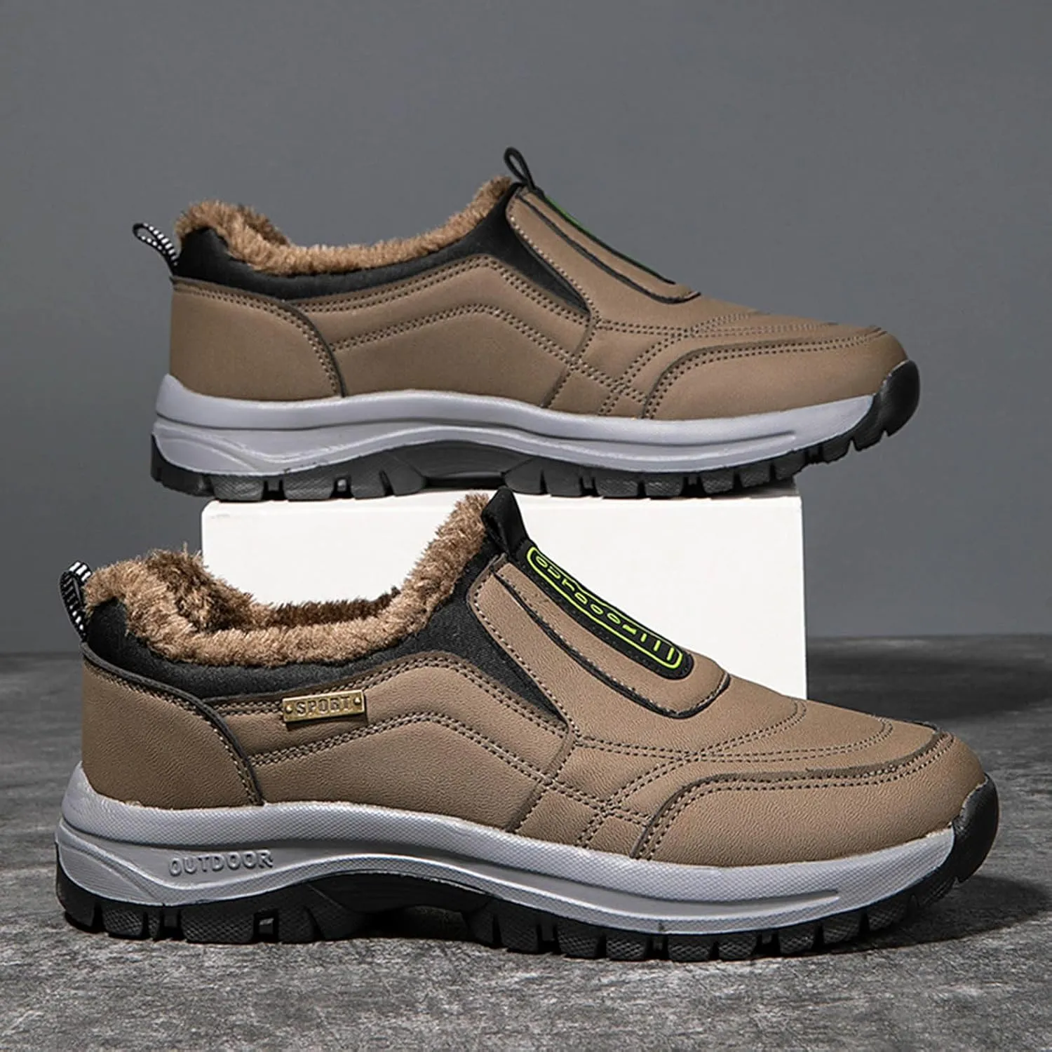Shoes for Men Winter Warm Climbing Lightweight Slip Resistant Walking Shoes Athletic Footwear Work Casual Outdoor