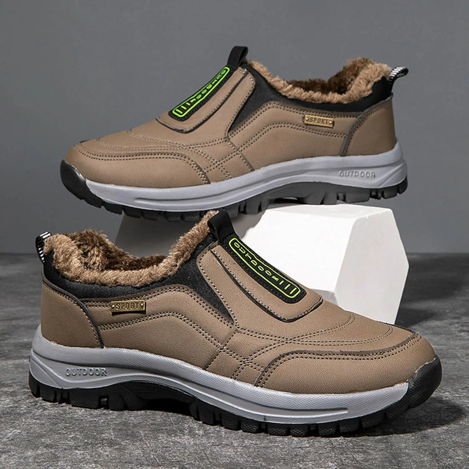 Shoes for Men Winter Warm Climbing Lightweight Slip Resistant Walking Shoes Athletic Footwear Work Casual Outdoor
