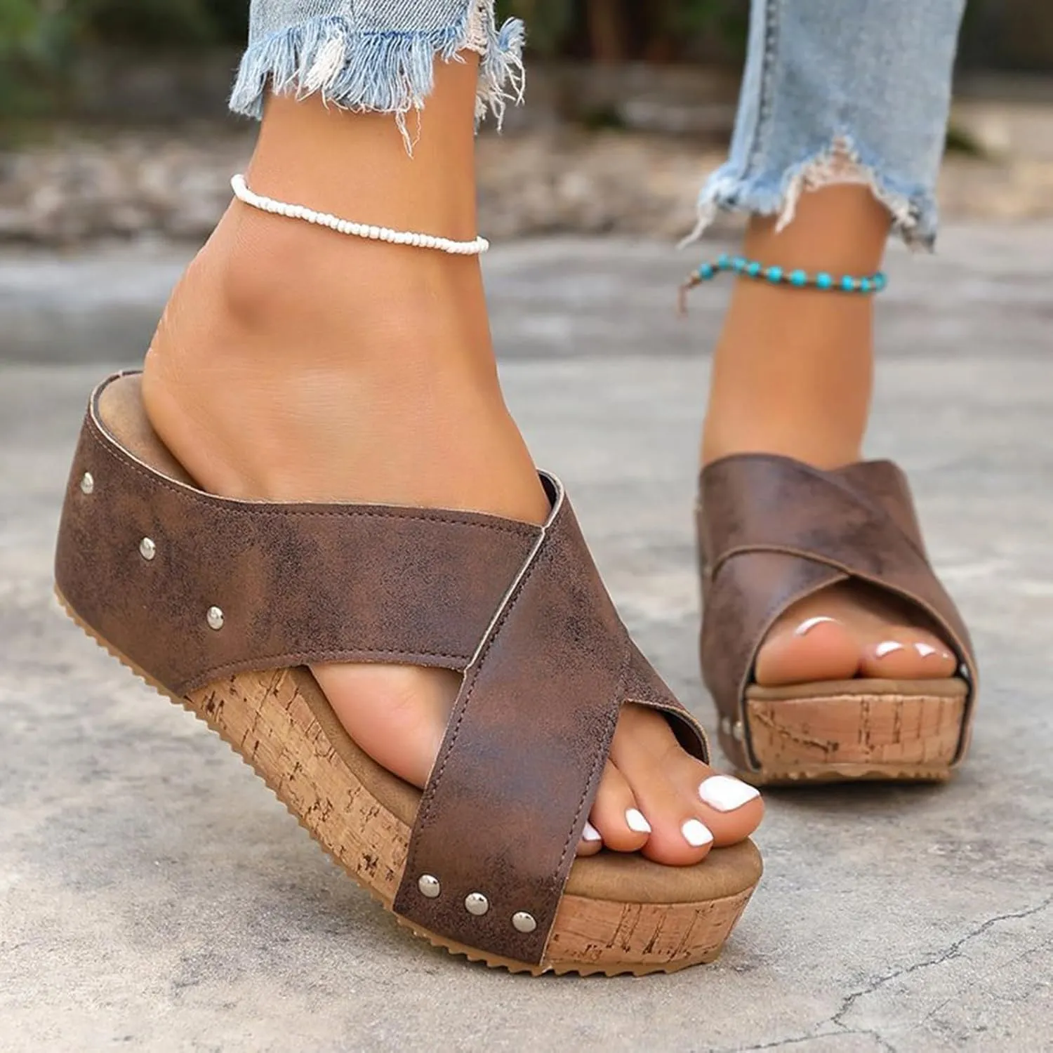 Shower Shoes for Women with Arch Support Quick Drying Pool Slides Lightweight Beach Sandals with Drain Holes