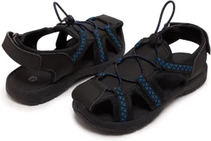 Skysole Boys Water Shoes, Rugged Closed Toe Back Strap Amphibian Sandals for Beach, Hiking & Outdoor Sports - Patterned/Solid