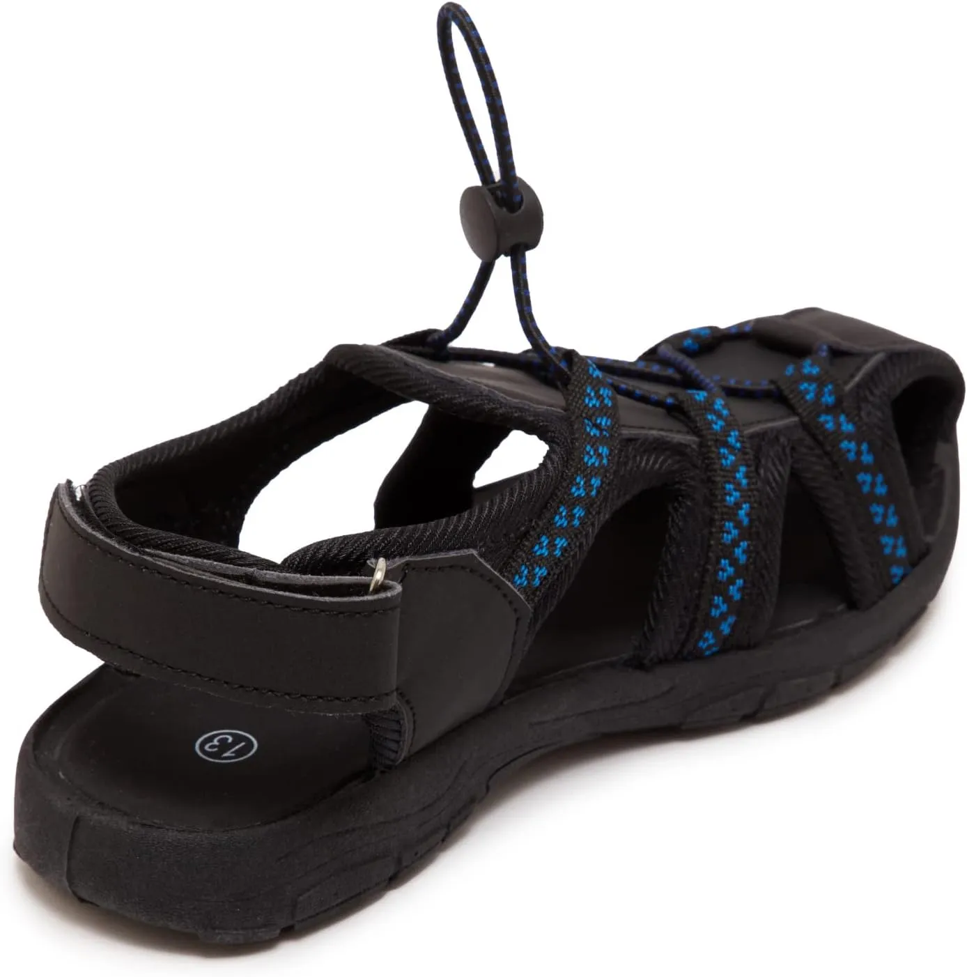 Skysole Boys Water Shoes, Rugged Closed Toe Back Strap Amphibian Sandals for Beach, Hiking & Outdoor Sports - Patterned/Solid