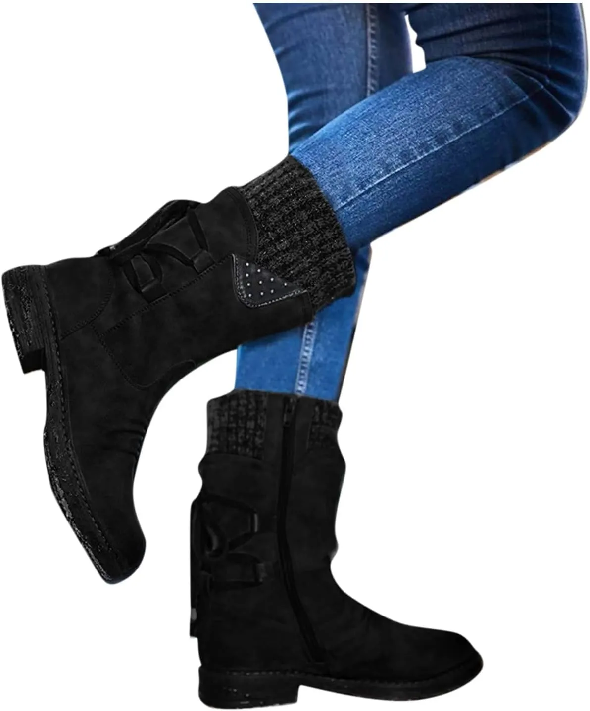 Slip on Winter Boots for Women Ankle Booties Warm Toes Winter Boots for Women Waterproof Wide Width Winter Boots Women Slip on Womens Slip on Boots Waterproof Botas De Invierno Para Mujer Contra Agua