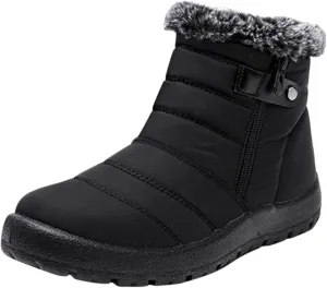 Slip on Winter Boots for Women Wide Women Waterproof Hiking Winter Snow Boots Long Women Winter Boots Slip on 8.5 Boots for Winter Fashion for Women Slip on Botas Para La Nieve De Mujer