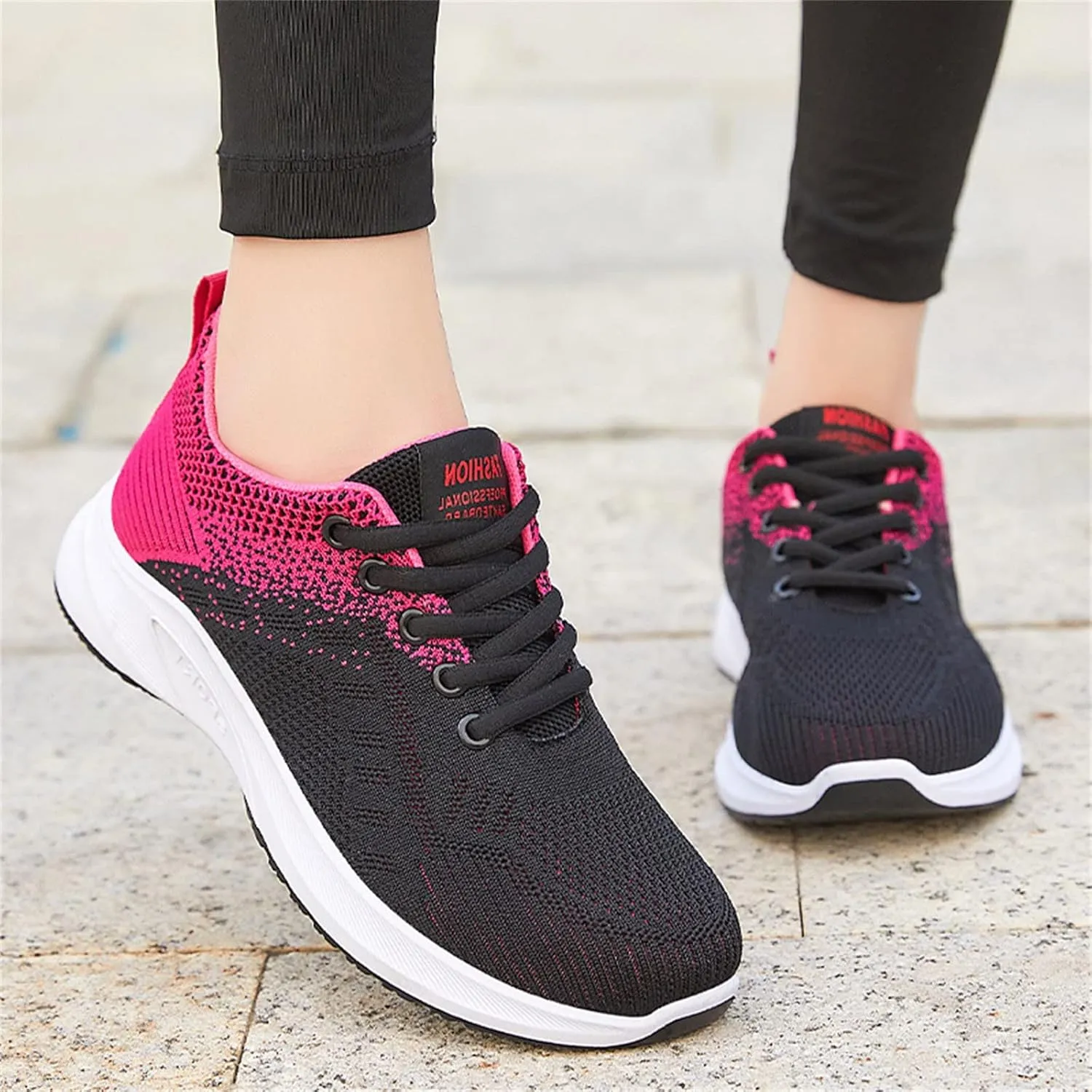 Sneakers for Women Walking Shoes Casual Lace Up Running Shoes for Women Slip On Men Casual Shoes Platform Sneakers Brown Tennis Shoe Cross Trainer Shoe