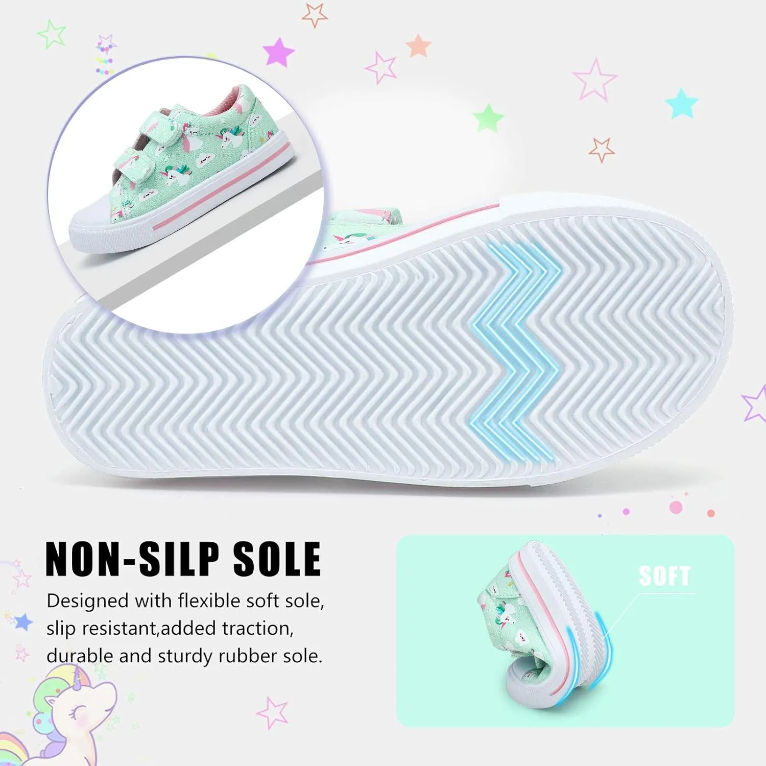 STQ Toddler Shoes Boys & Girls Canvas Kids Slip On Shoes