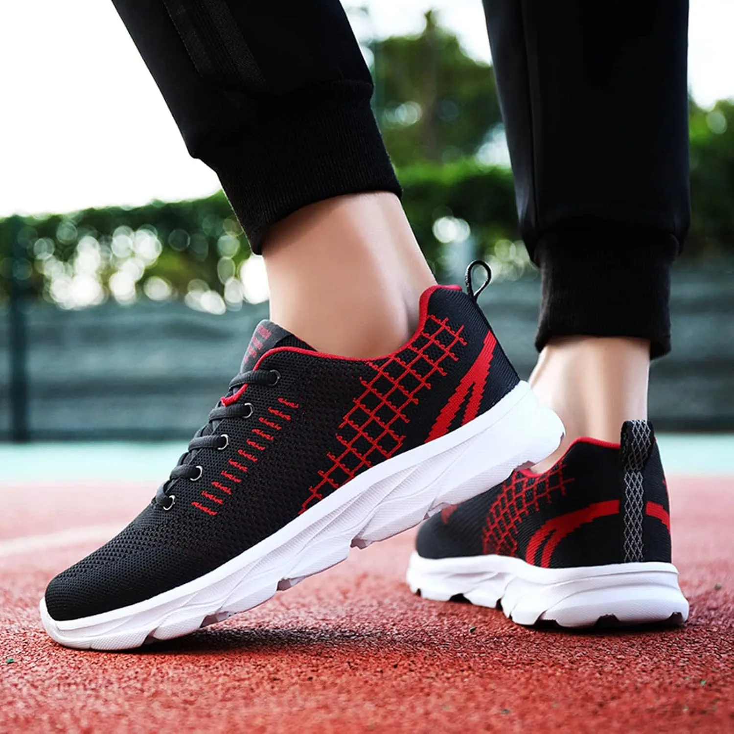 Tennis Shoes Womens Lightweight Comfortable Lace up Womens Running Shoes Wide Width Brown Casual Shoes High Top Sneakers Black Tennis Shoe Cross Trainer Shoe