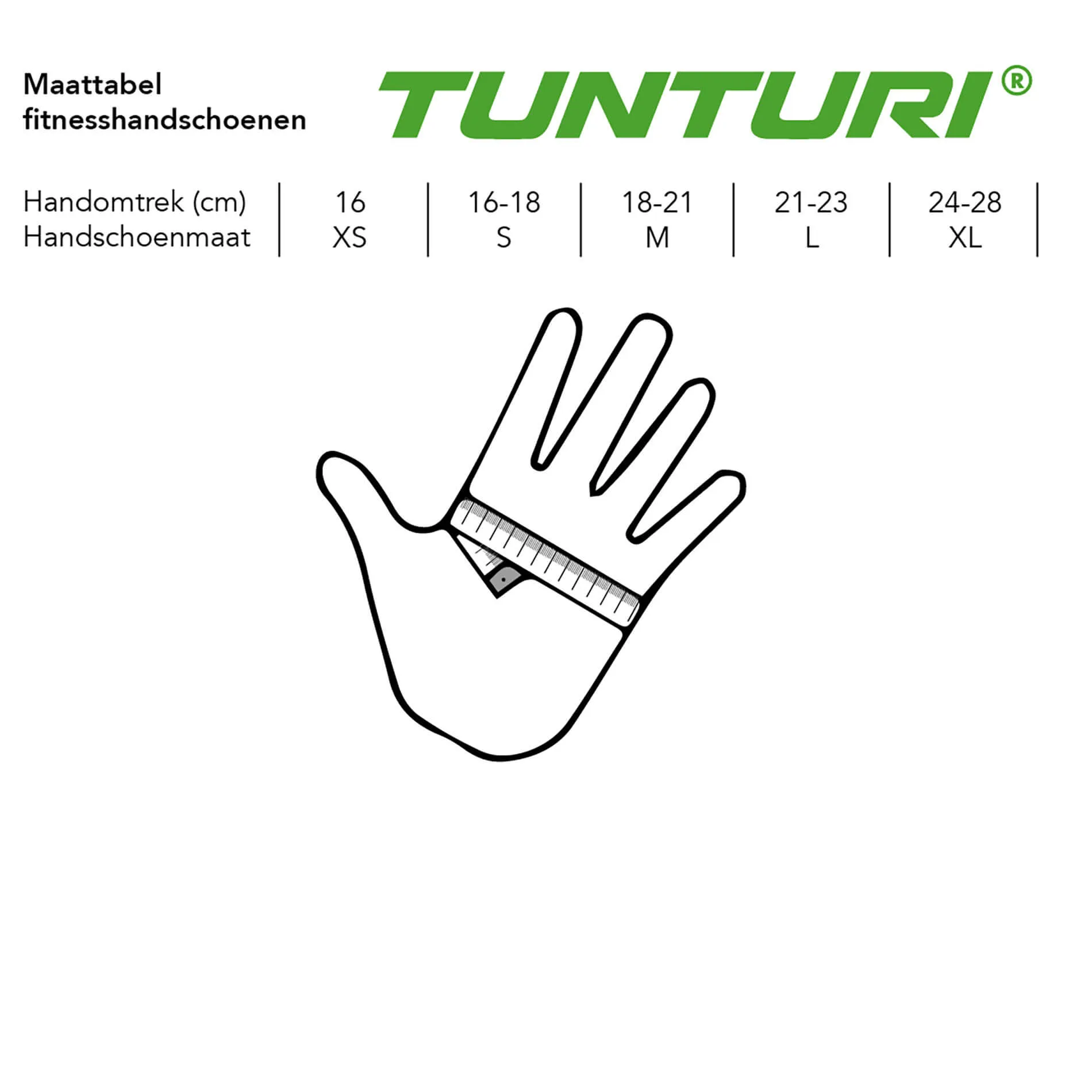 Vgtlftningshandsker - Tunturi - 'Pro Gel' - Sort