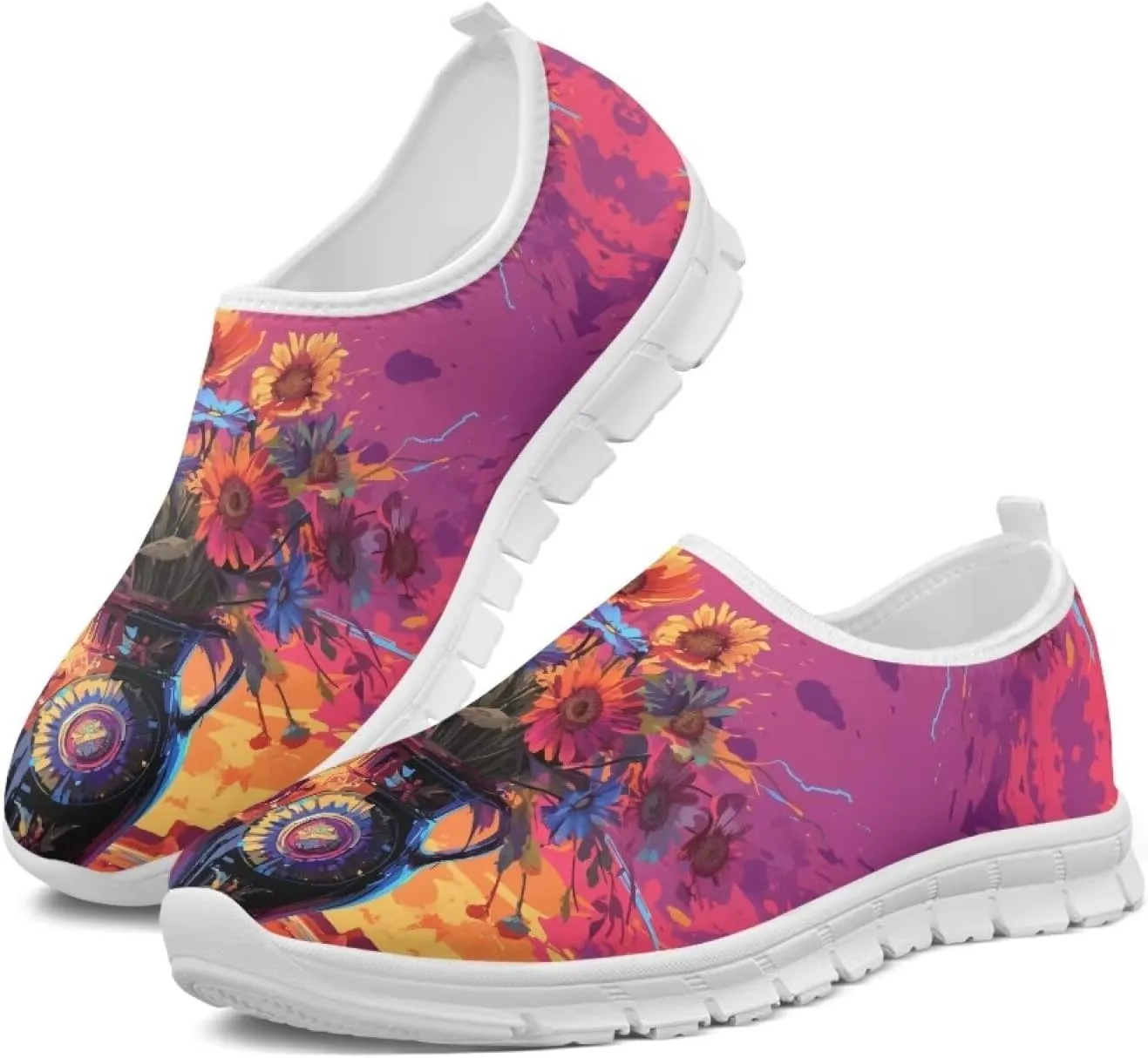 Walking Sneakers for Women Casual Slip On Shoes