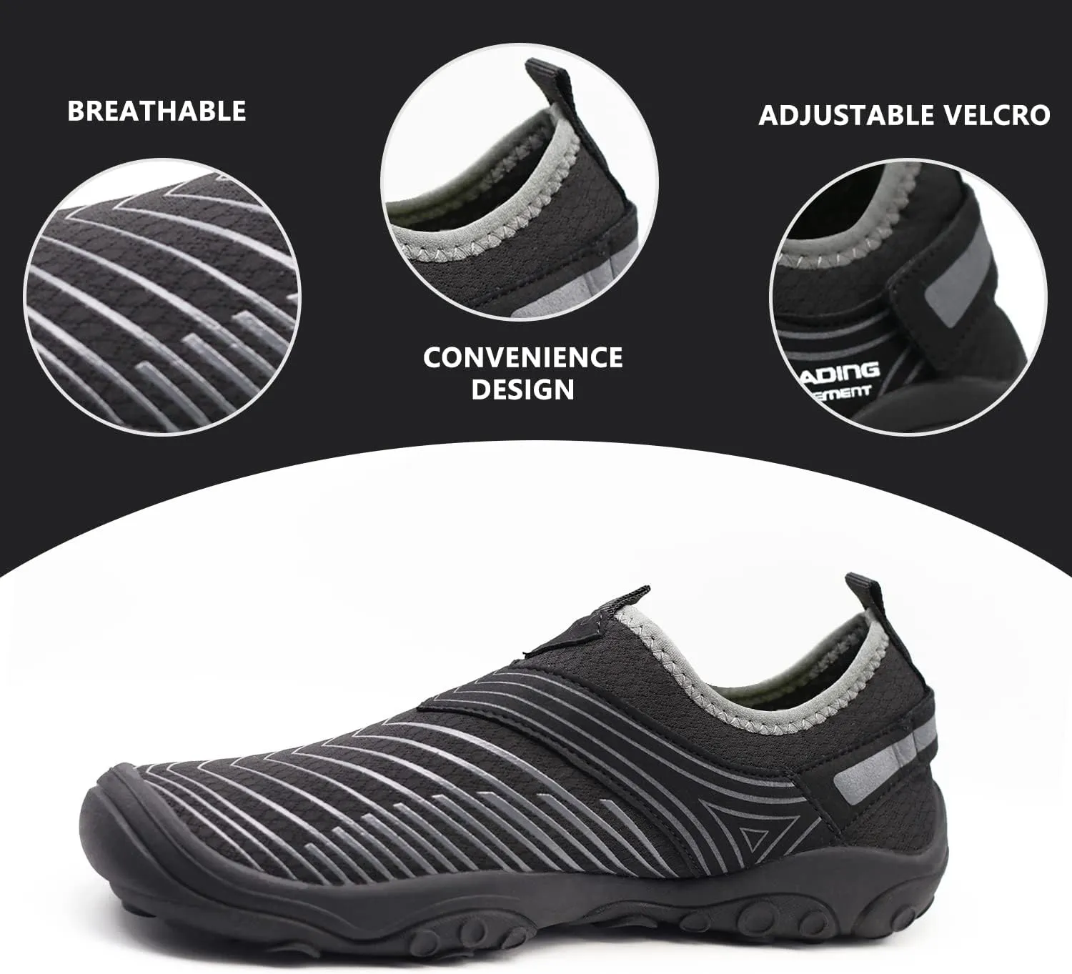 Water Shoes Mens Womens Quick-Dry Barefoot Beach Kayaking Pool Aqua Sock Surfing Climbing Yoga