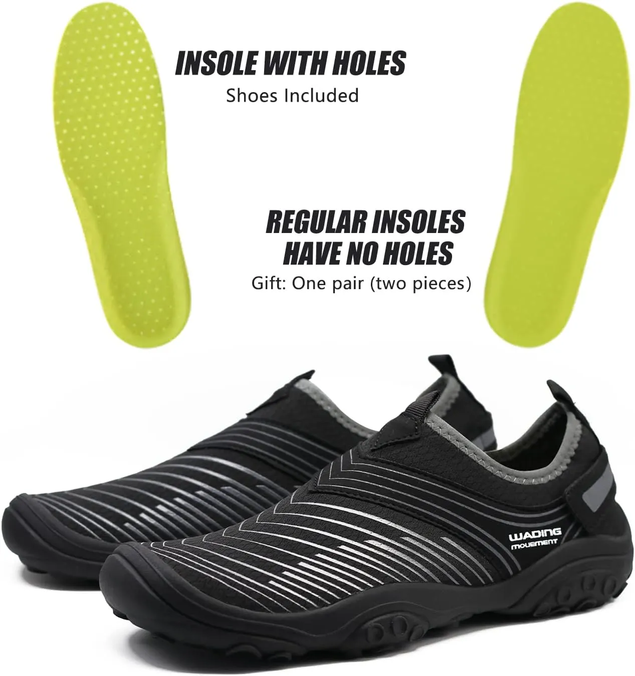 Water Shoes Mens Womens Quick-Dry Barefoot Beach Kayaking Pool Aqua Sock Surfing Climbing Yoga