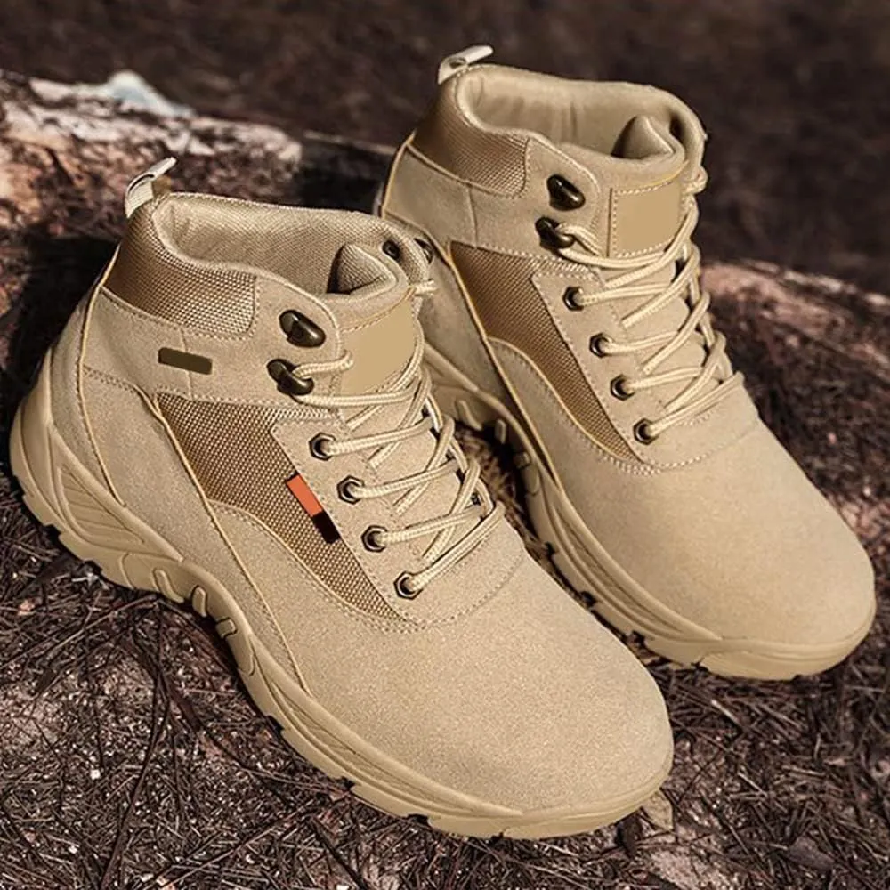 Waterproof Hiking Shoes Men Lightweight, Anti Slip Outdoor Ankle Boots Breathable, Activity Hiking Walking Shoes for Mens