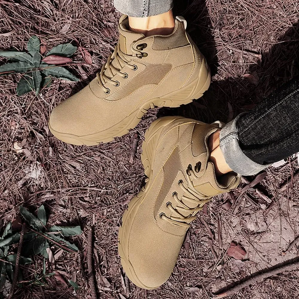 Waterproof Hiking Shoes Men Lightweight, Anti Slip Outdoor Ankle Boots Breathable, Activity Hiking Walking Shoes for Mens