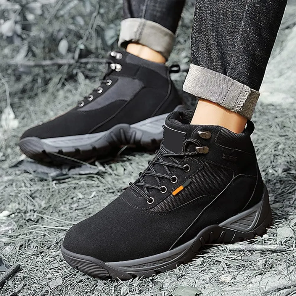 Waterproof Hiking Shoes Men Lightweight, Anti Slip Outdoor Ankle Boots Breathable, Activity Hiking Walking Shoes for Mens