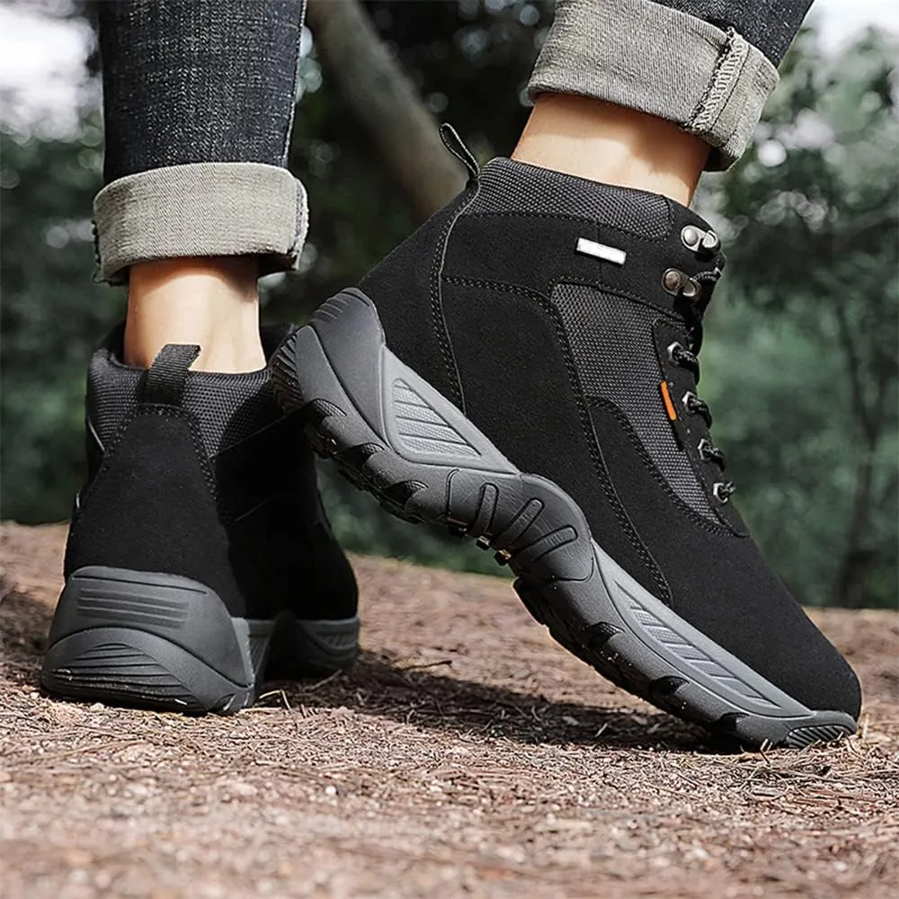 Waterproof Hiking Shoes Men Lightweight, Anti Slip Outdoor Ankle Boots Breathable, Activity Hiking Walking Shoes for Mens
