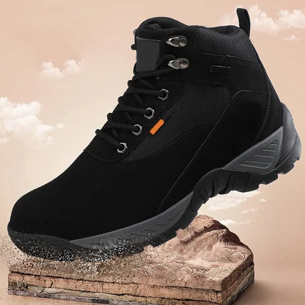Waterproof Hiking Shoes Men Lightweight, Anti Slip Outdoor Ankle Boots Breathable, Activity Hiking Walking Shoes for Mens
