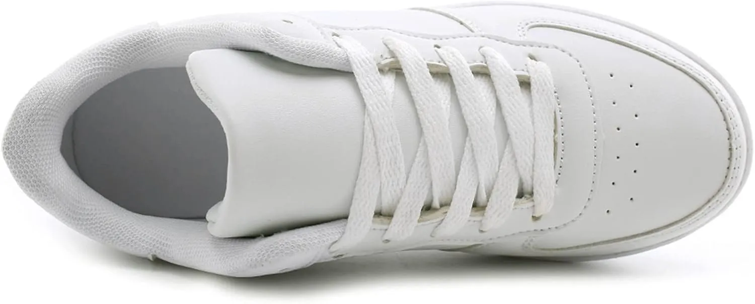 White Wide Width Casual Sneakers Women Cute Black Shoes for Women Womens Casual Shoes Slip On Loafers Silver Wedge Sneakers for Women Dressy Zapatos De Mujer CModos Bajos para Fiesta Cerrados