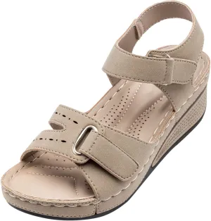 Wide Orthotic Sandals for Women Orthopedic Womens Sandals with Back Strap Sandalia Ortopedica De Mujer Orthotic Walking Flip Flops for Women with Arch Support Womens Orthopedic Shoes Size 10