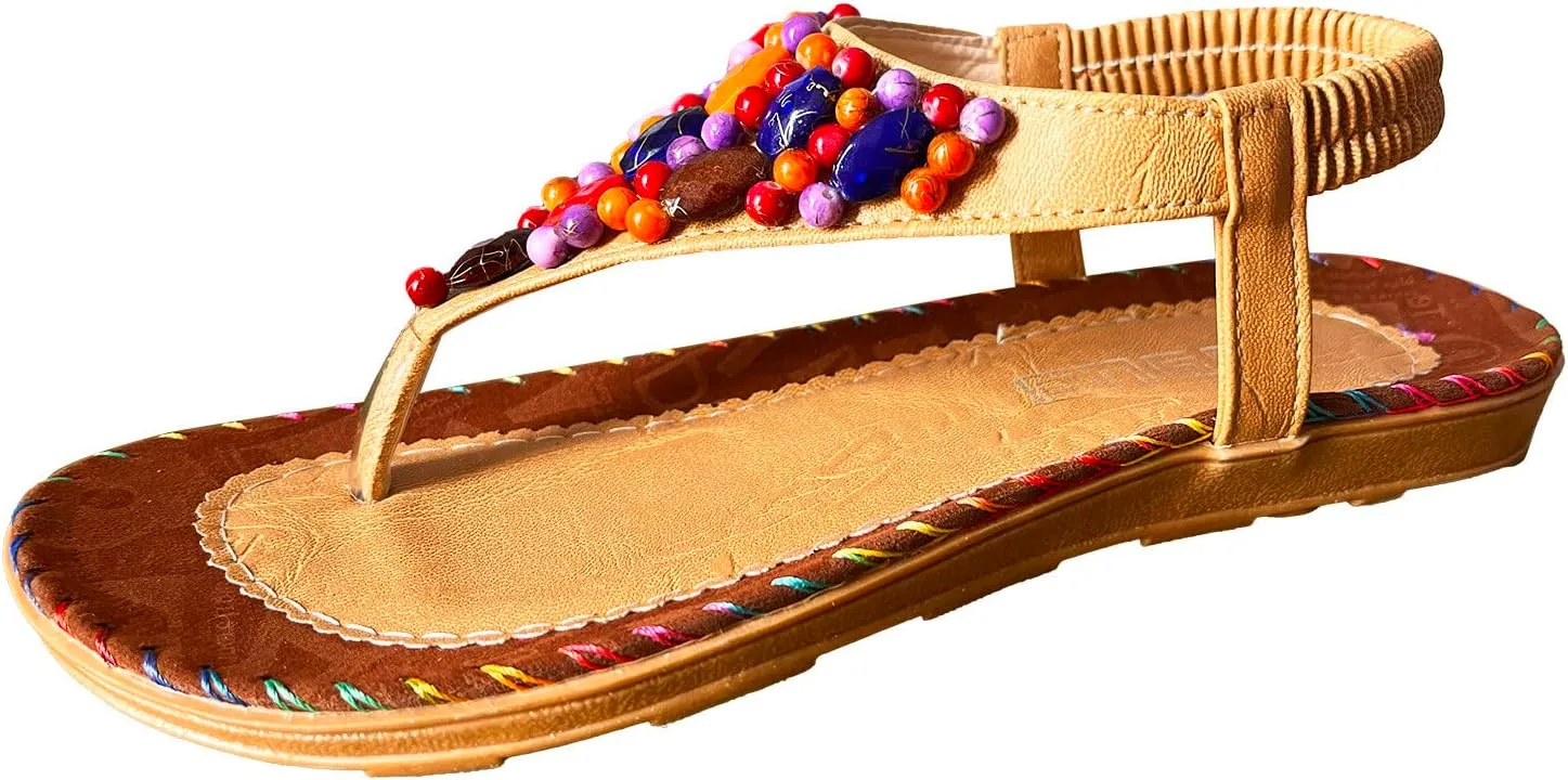 Women Elastic Casual Open Toe Flat Comfortable Soft Sole Beach Shoes Sandals Sandal Heels Shoes for Women