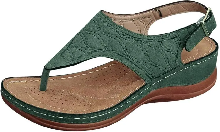 Women Hiking Sandals Arch Support Adjustable Hook Loop Straps Durable Sport Sandals Outdoor Adventure Comfortable Walking