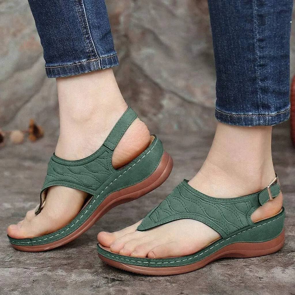 Women Hiking Sandals Arch Support Adjustable Hook Loop Straps Durable Sport Sandals Outdoor Adventure Comfortable Walking