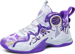 Women Men Basketball Shoes Breathable Non Slip Outdoor Fashion Graffiti Training Shoes Arch Support Unisex Sneakers