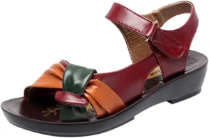 Women Summer Comfortable Sandals Arch Support Wedge Sandals Flip Flops Casual Walking Beach Orthopedic Outdoor Sport Thick Cushion Adjustable Strap
