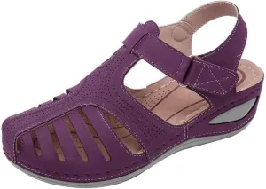 Womens Dressy Slide Sandals Memory Foam Barefoot Comfortable Summer Casual Shoes Adjustable Buckle Arch Support Beach Fashion Orthopedic Shoes for Women