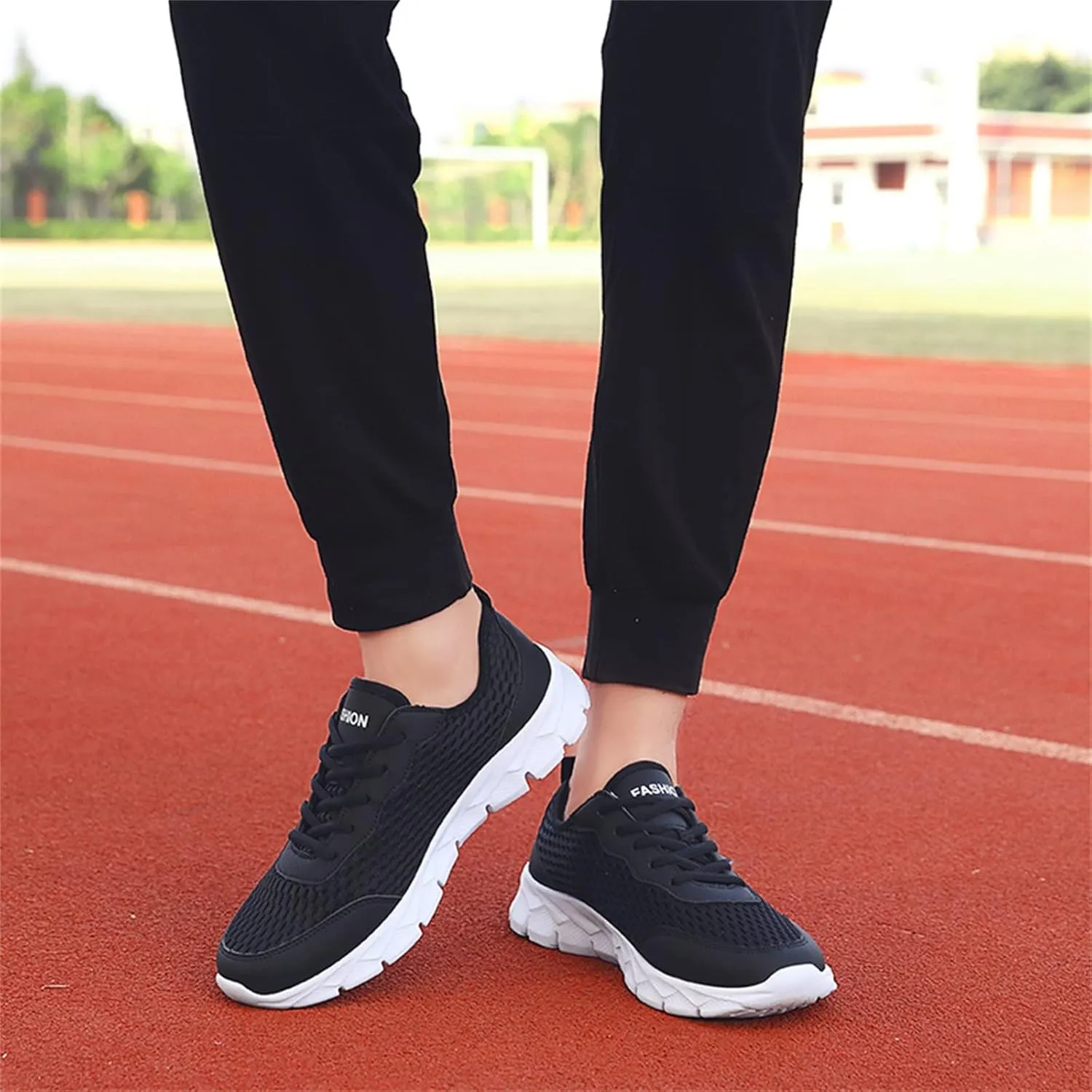 Womens Fashion Walking Running Shoes Breathable Mesh Mens Running Shoes Gym Casual Shoes Slip On Wedge Sneakers Waterproof Tennis Shoe Trainers Shoe