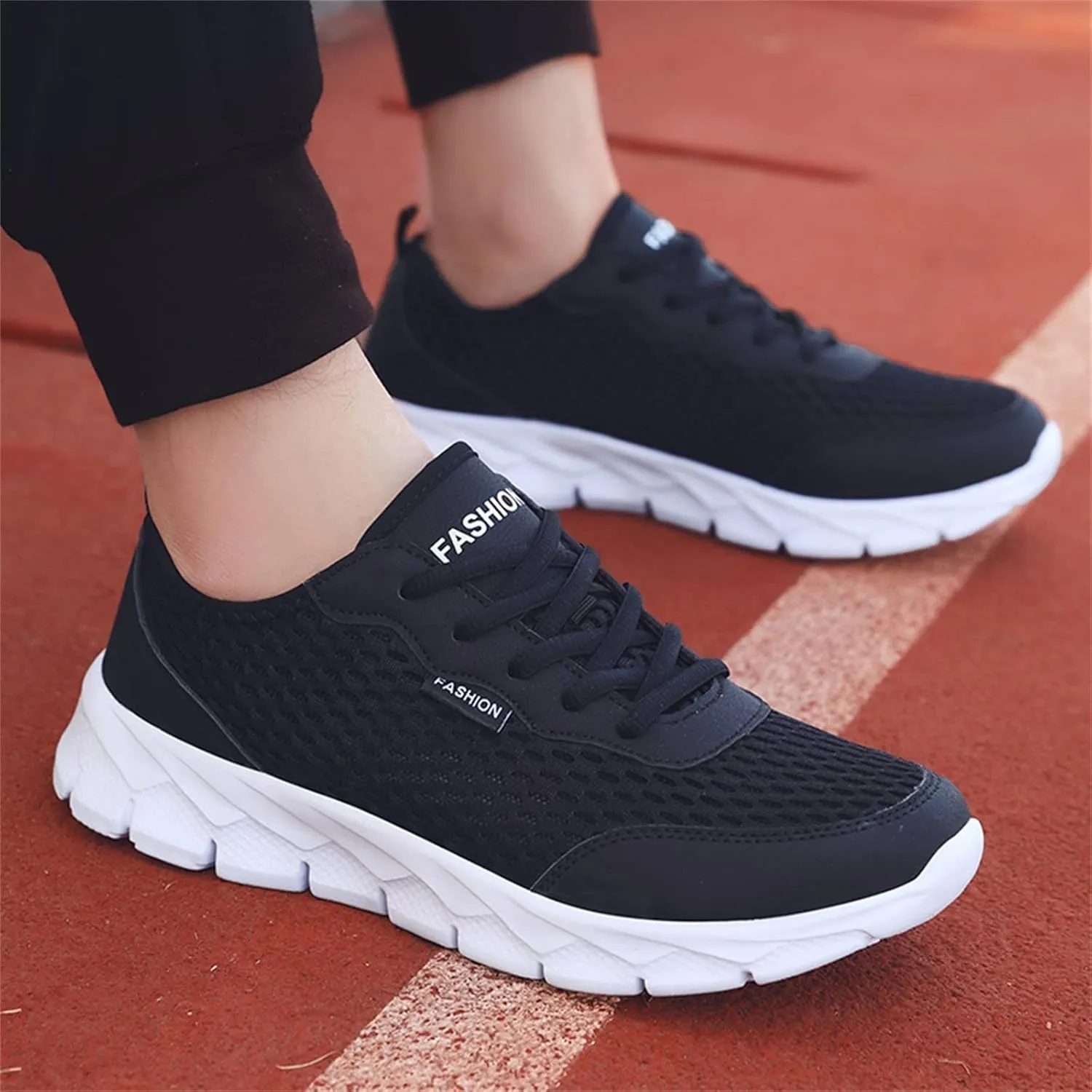 Womens Fashion Walking Running Shoes Breathable Mesh Mens Running Shoes Gym Casual Shoes Slip On Wedge Sneakers Waterproof Tennis Shoe Trainers Shoe