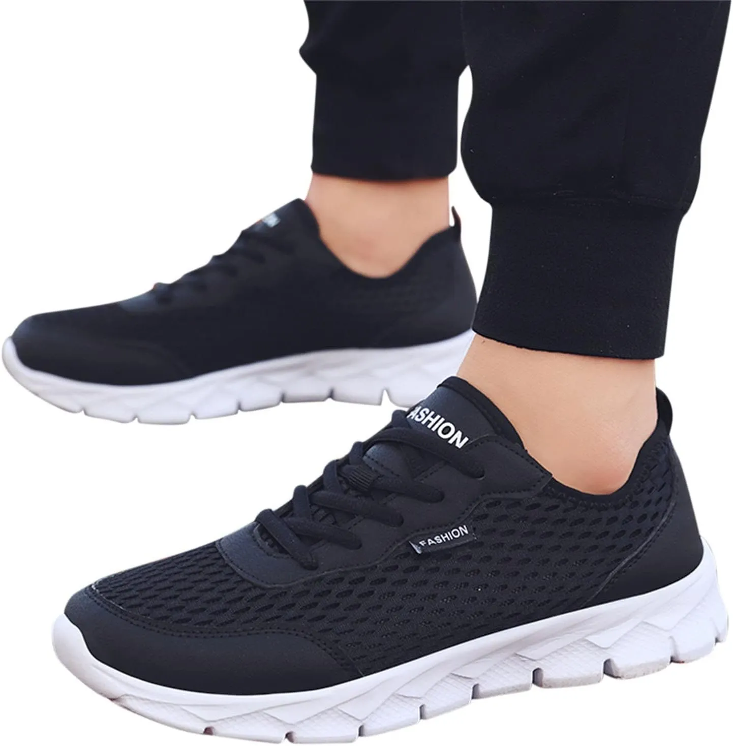 Womens Fashion Walking Running Shoes Breathable Mesh Mens Running Shoes Gym Casual Shoes Slip On Wedge Sneakers Waterproof Tennis Shoe Trainers Shoe