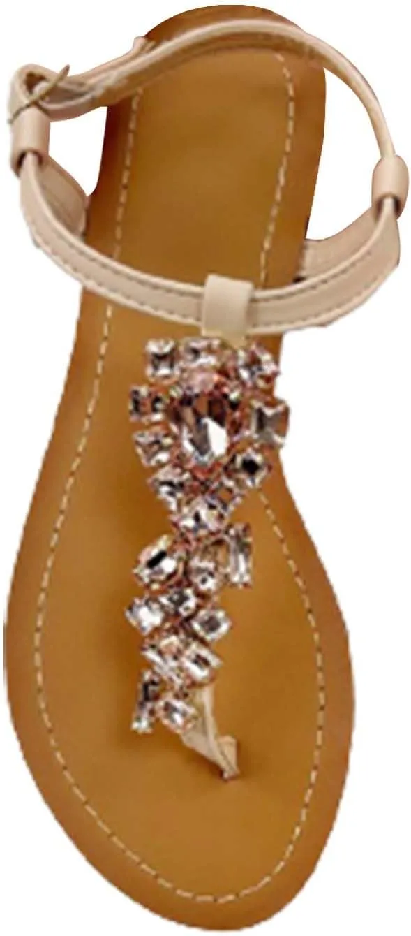 Women's Flat Sandals Women Flip Flops with Clip Toe Sandal Shoes for Summer Beach Oceanside Holiday