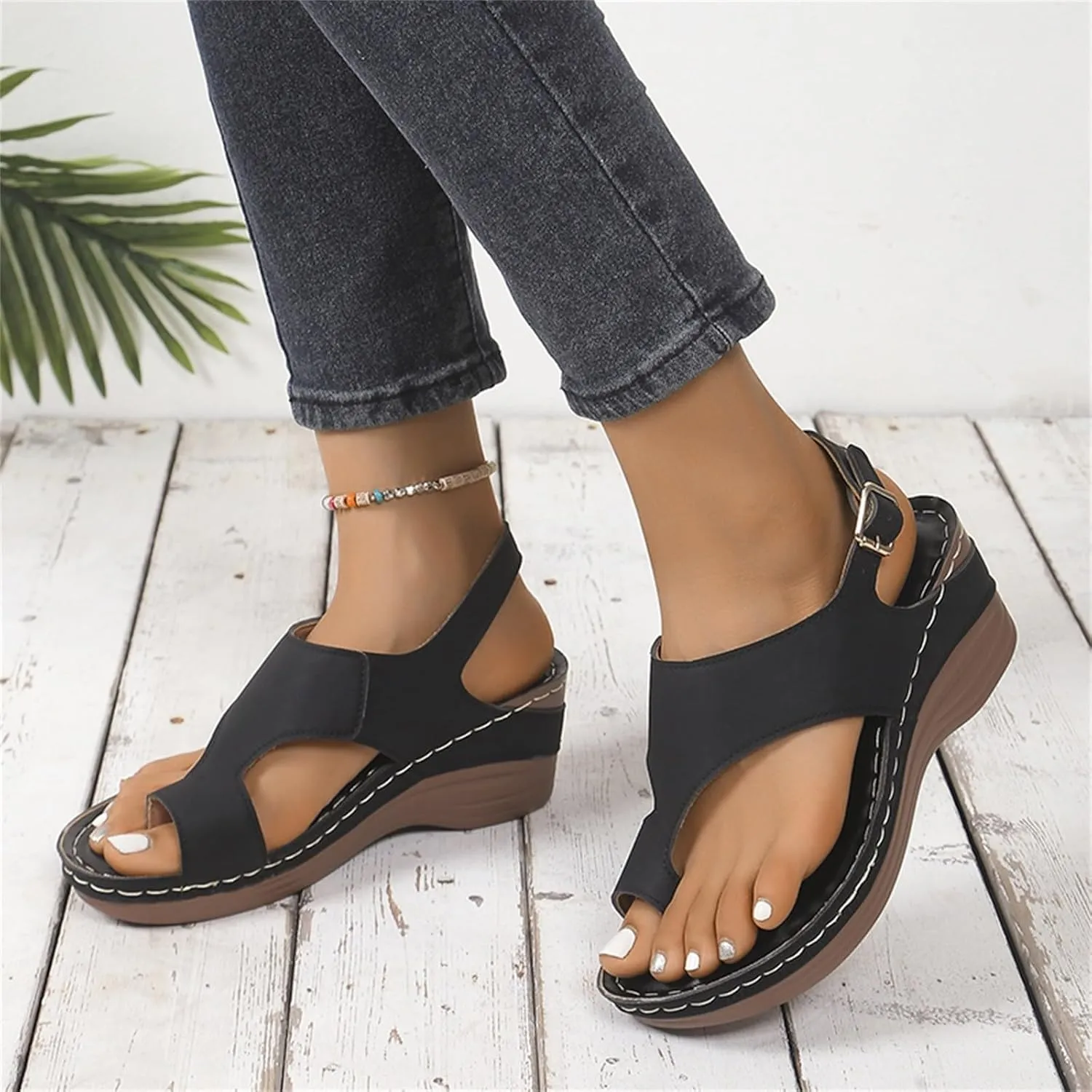 Womens Flip Flops Athlefit Orthopedic Sandals for Women Summer Adjustable Orthotic Thong Sandals with Arch Support