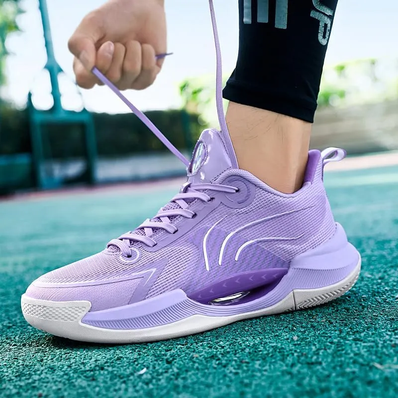 Womens Mens Basketball Shoes Fashion Neutral High Rebound Sport Shoes Breathable Anti Slip Sneakers Running Walking Tennis Shoes