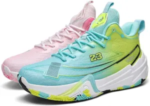 Womens Mens Basketball Shoes Fashion Neutral Sneakers Anti Slip Breathable Comfortable High Top Sports Running Walking Tennis Shoes