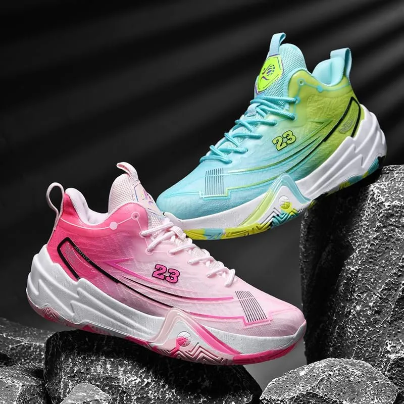 Womens Mens Basketball Shoes Fashion Neutral Sneakers Anti Slip Breathable Comfortable High Top Sports Running Walking Tennis Shoes