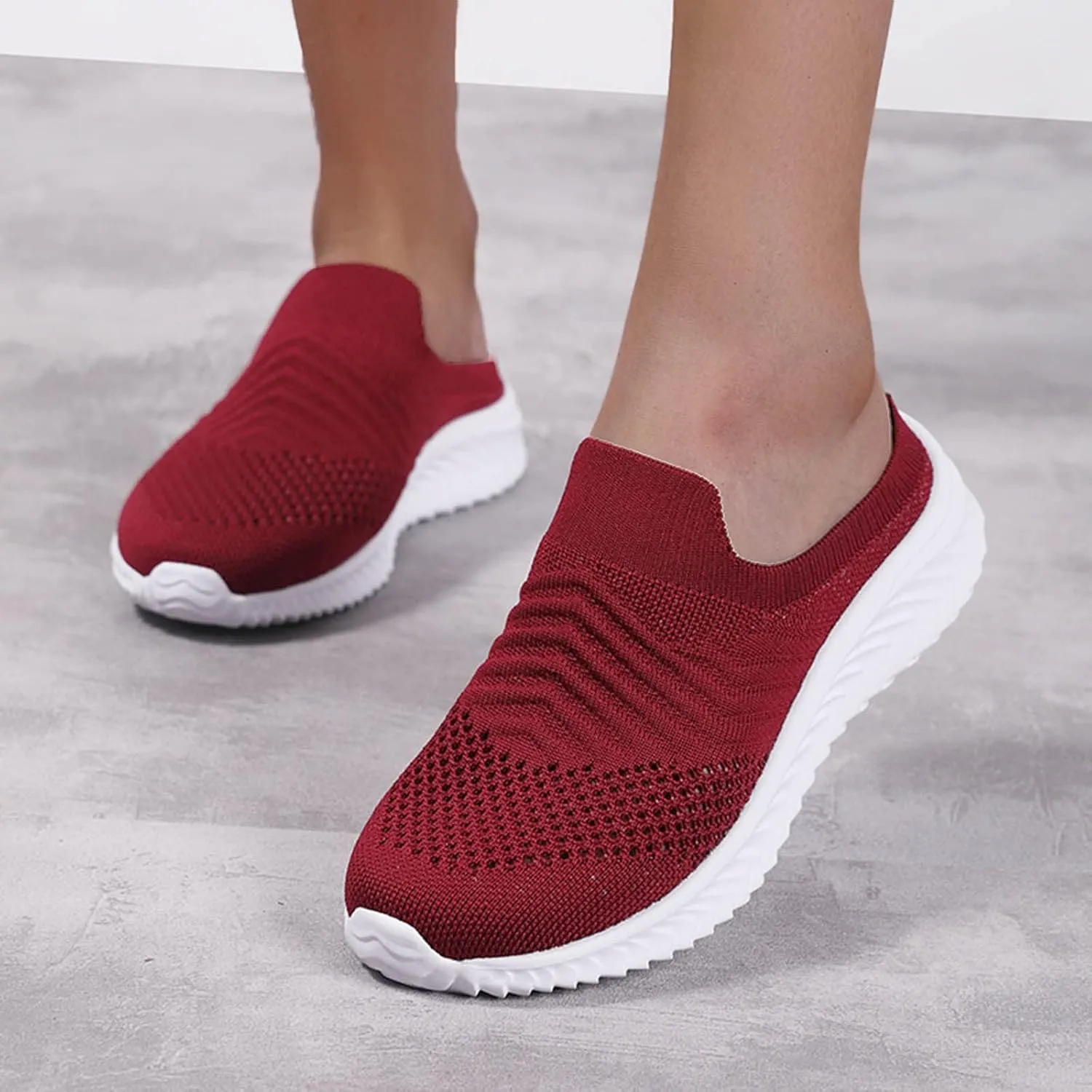 Women's Orthopedic Clogs with Air Cushion Support to Reduce Back and Knee Pressure Mesh Shoes Slip-On Slippers