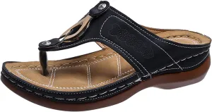 Womens Orthopedic Dress Sandals Orthopedic Supportive Slippers for Women Arch Support Flip Flops Arch Support Orthopedic Womens Black Shoes Dressy Casual Sandals Orthopedic Flip Flops Women Sandals