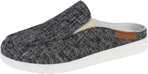 Women's Orthopedic Loafers Shoes Canvas Slip on Lightweight Mule Sneaker Fashion Open Back Flats Casual Canvas Orthotic Mule Clogs 2025