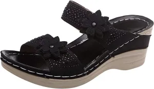 Womens Orthopedic Walking Sandals Orthopedic Women's Wide Width Sandals Woman Arch Support Sandals Orthopedic Dressy Sandals for Plantar Fasciitis for Women Orthopedic Walking Sandals for Wide Feet